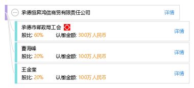 承德恒昇鴻信商貿有限責任公司 工商信息、信用報告與商務咨詢服務